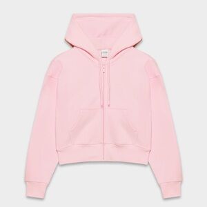 Aritzia Pink Zip-Up Hoodie